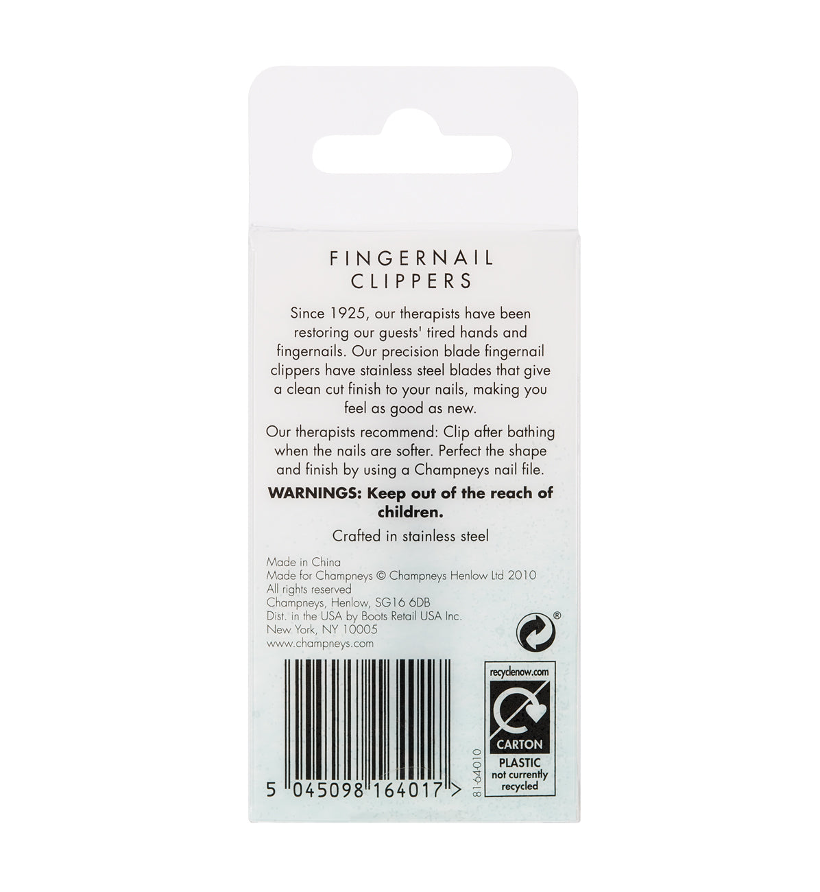 Champneys Fingernail Clipper