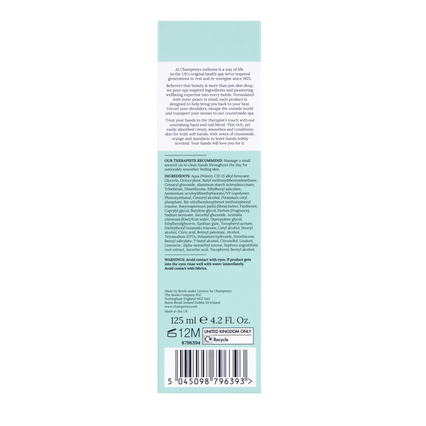 Treatments Softening Hand Cream 125ml