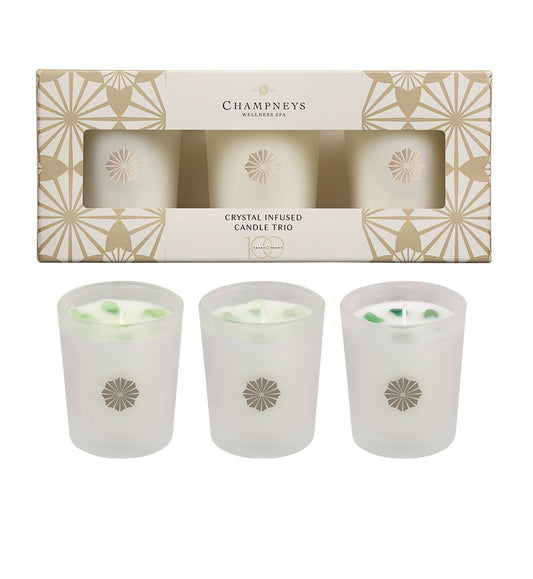 Champneys Crystal Infused Candle Trio