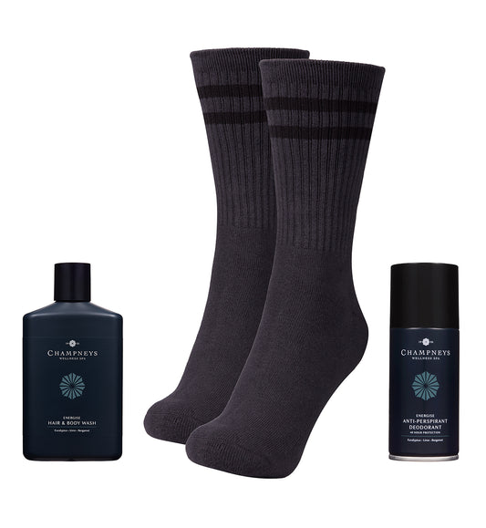 Champneys Men's Bathing & Sock Gift Set